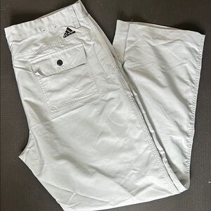 adidas Men’s White Chino Pants with Back Pocket